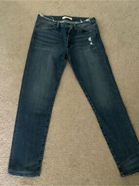 Flying Monkey Women’s Slim Straight Dark Blue Jeans